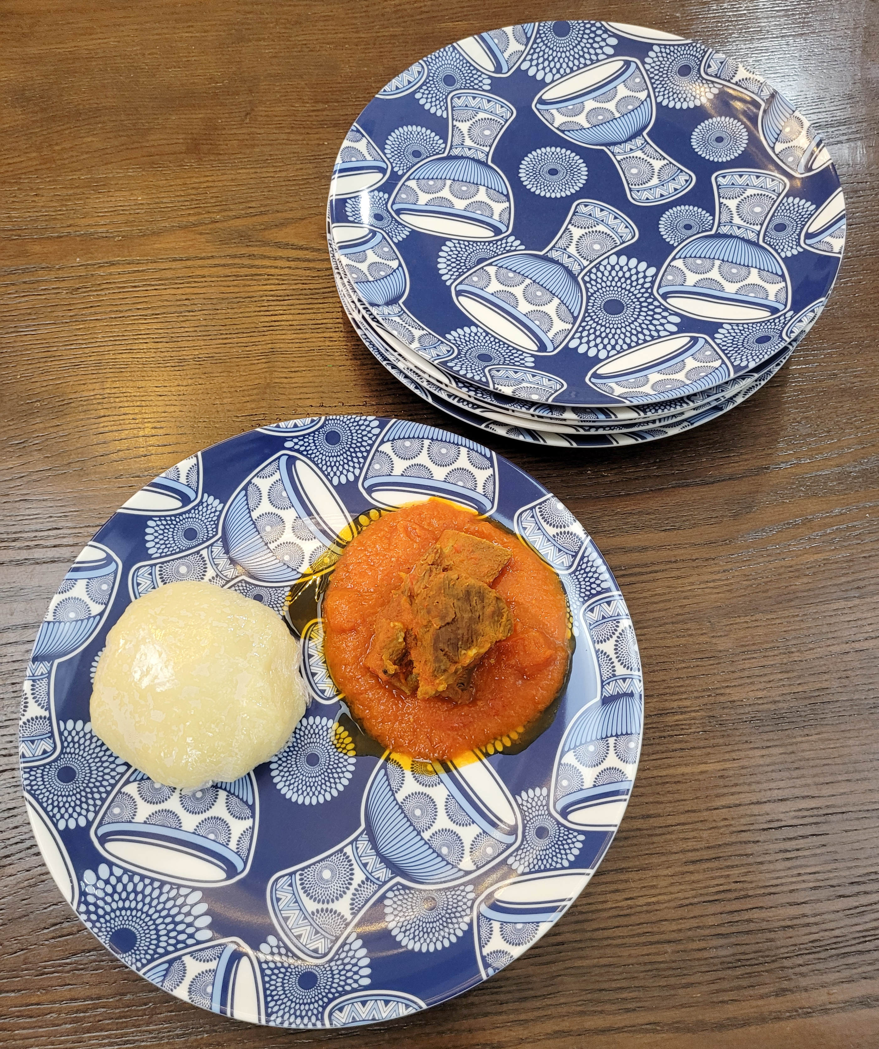 Djembe Ceramic Plates (SET of 6)