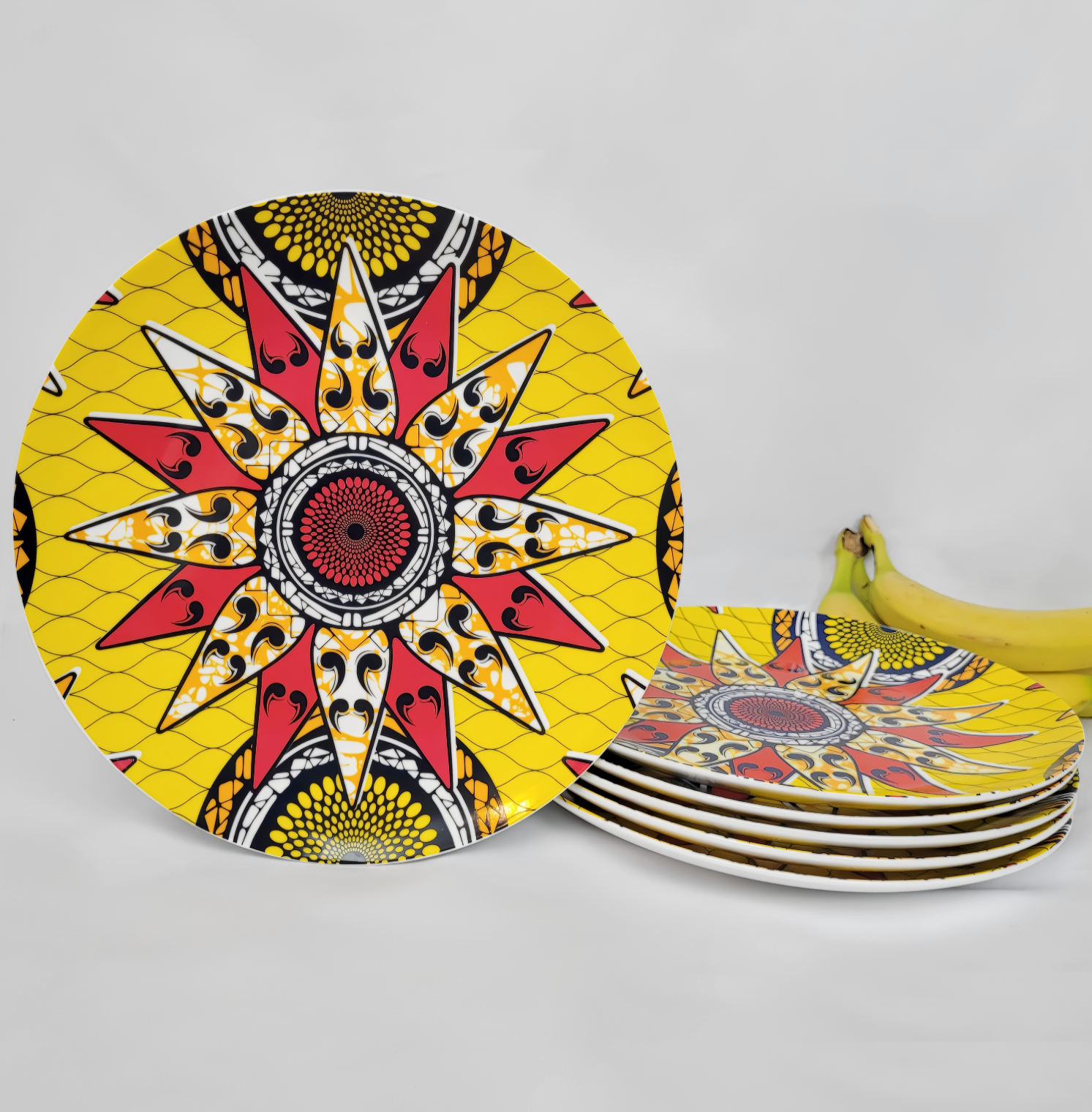 Gazania Ceramic Plates (SET of 6)